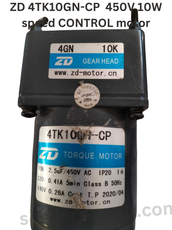 ZD 4TK10GN-CP 450V 10W speed CONTROL motor